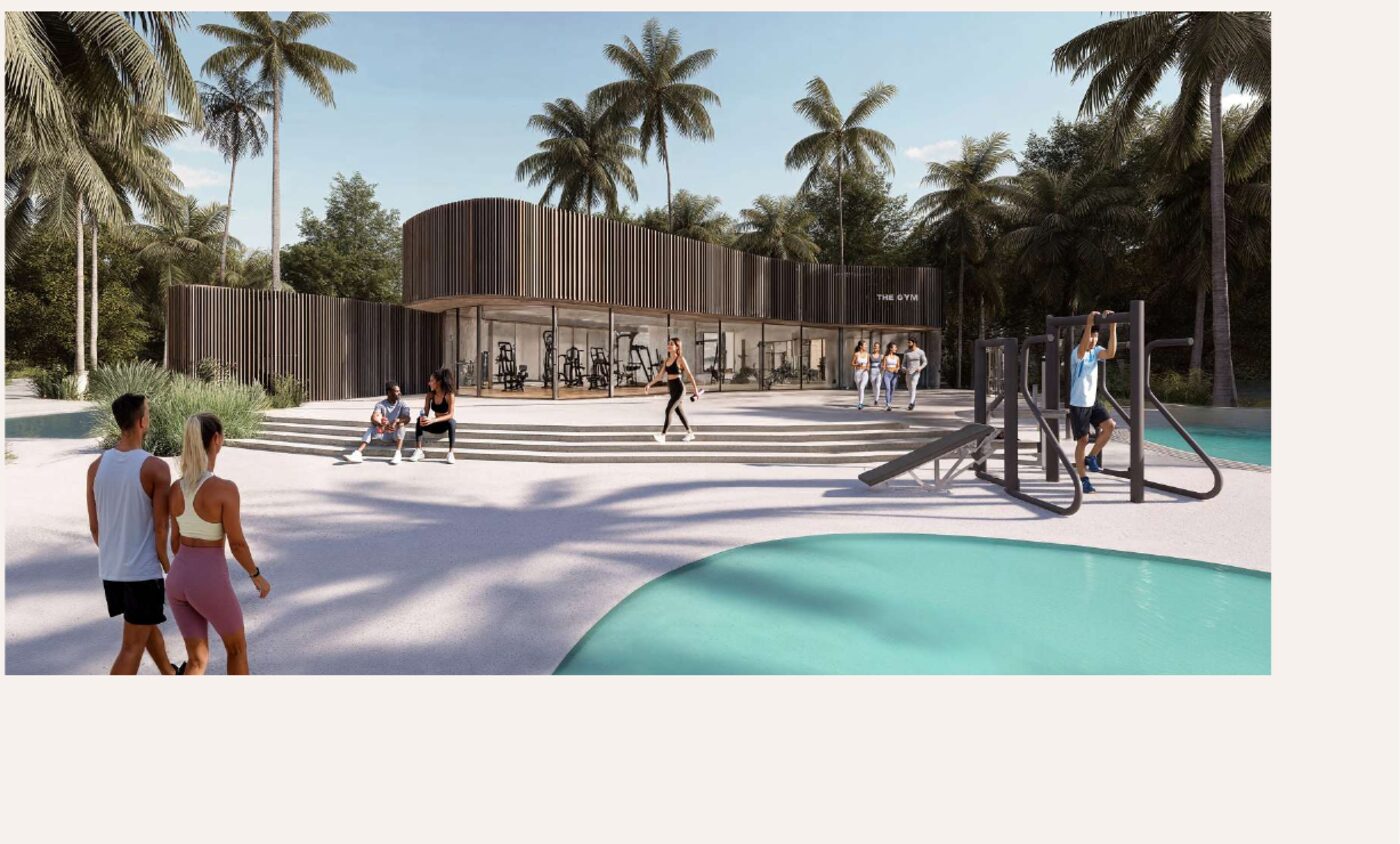 Outdoor gym at Lunaya