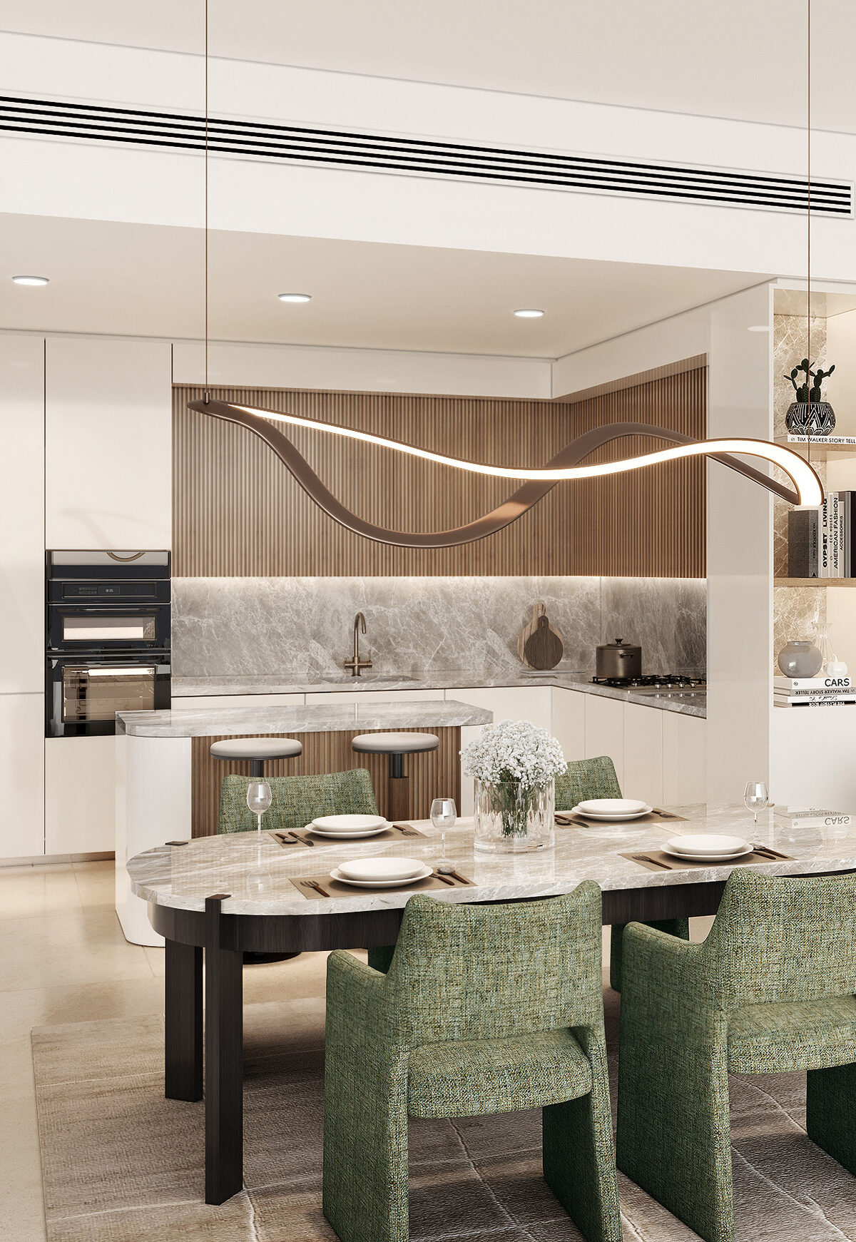 Marriott Residences JLT kitchen and dining