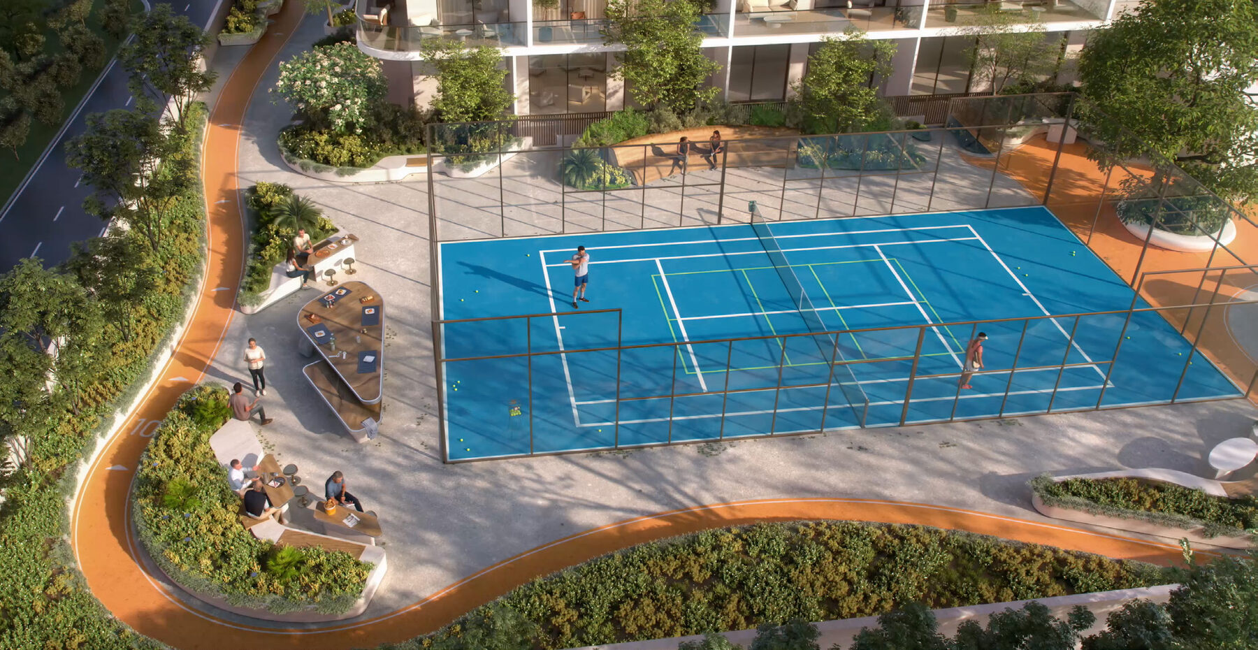Marriott Residences JLT paddle tennis court